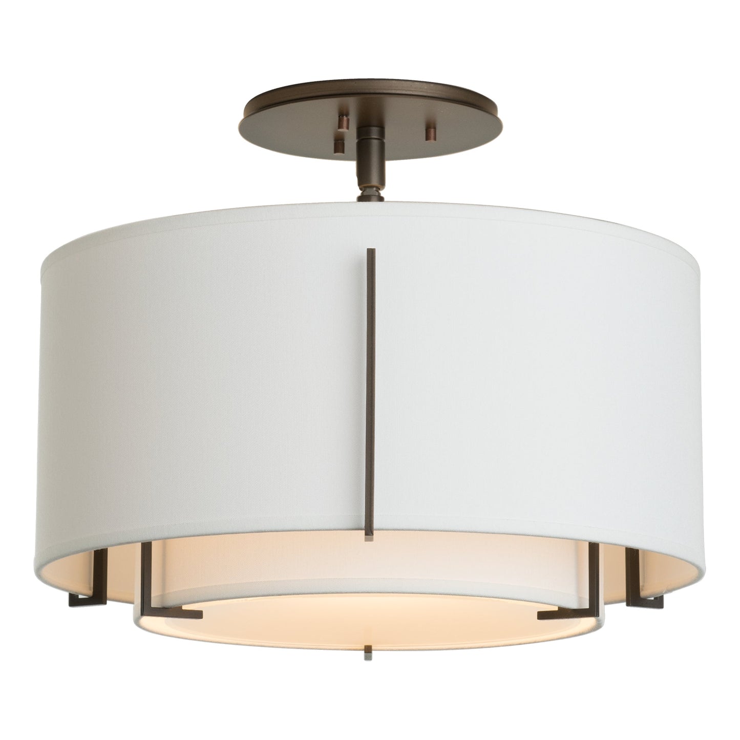 Exos Small Double Shade Semi-Flush