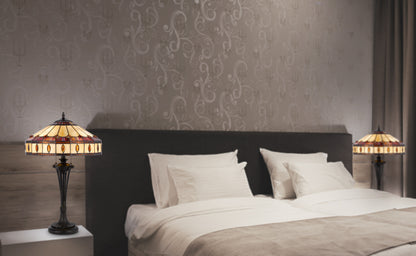 60W X 2 Tiffany Table Lamp