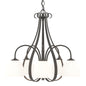 Sweeping Taper 5 Arm Chandelier