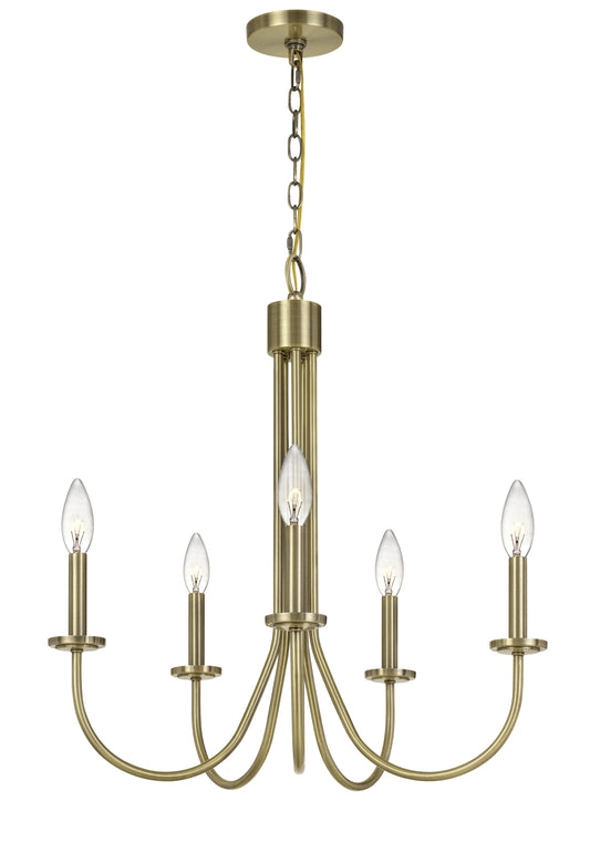 60W X 5 Spiez Metal Chandelier