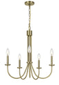 60W X 5 Spiez Metal Chandelier