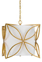 60W X 3 Belton Metal/Fabric Chandelier