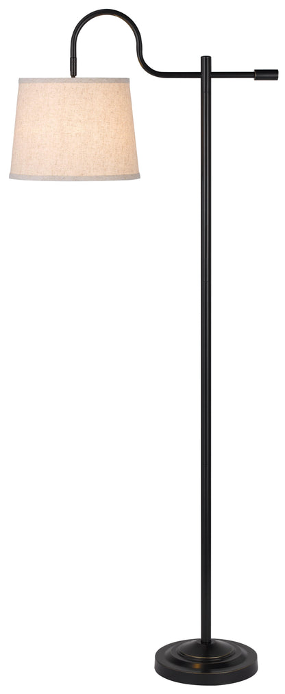60W Rexburg Metal Downbridge Floor Lamp With Adjustable Shade