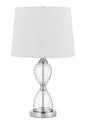 Eden Glass Table Lamp With Taper Drum Hardback Shade