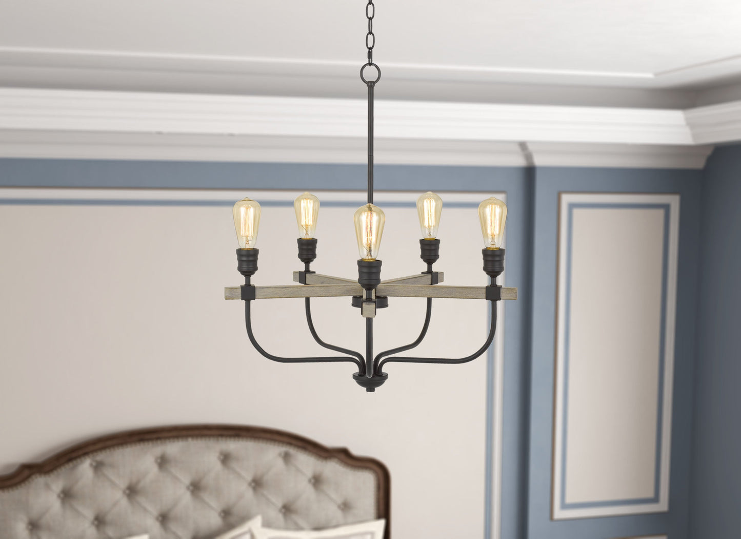 60W X 5 Sion Metal Chandelier