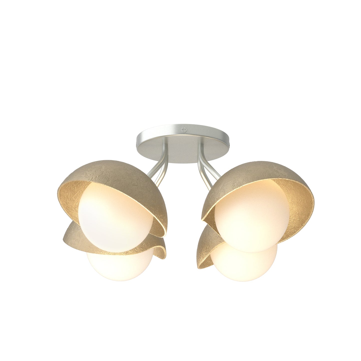 Brooklyn 4-Light Single Shade Semi-Flush
