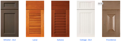 Custom Frameless Cabinet 18 in. upper cabinet 36 in. tall 12 in. deep with 1 door