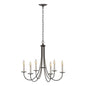 Simple Sweep 6 Arm Chandelier