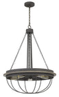 60W X 5 Nixa Metal Chandelier (Edison Bulbs Not Included)