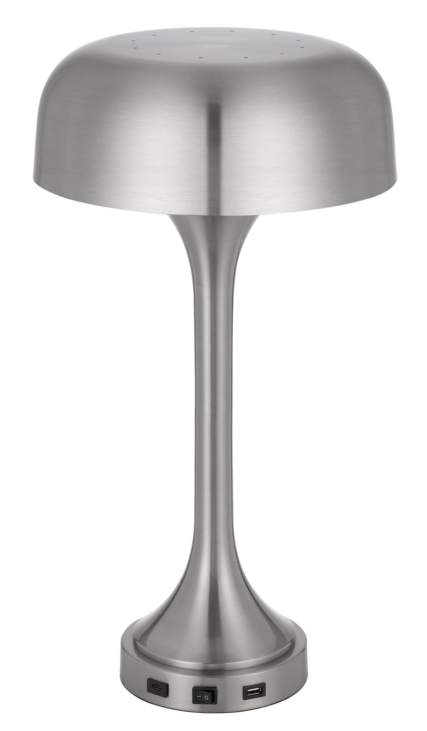 40W X 2 Mushroom Cloud Metal Desk Lamp With 1 Usb And 1 Type C  Usb Charging Ports