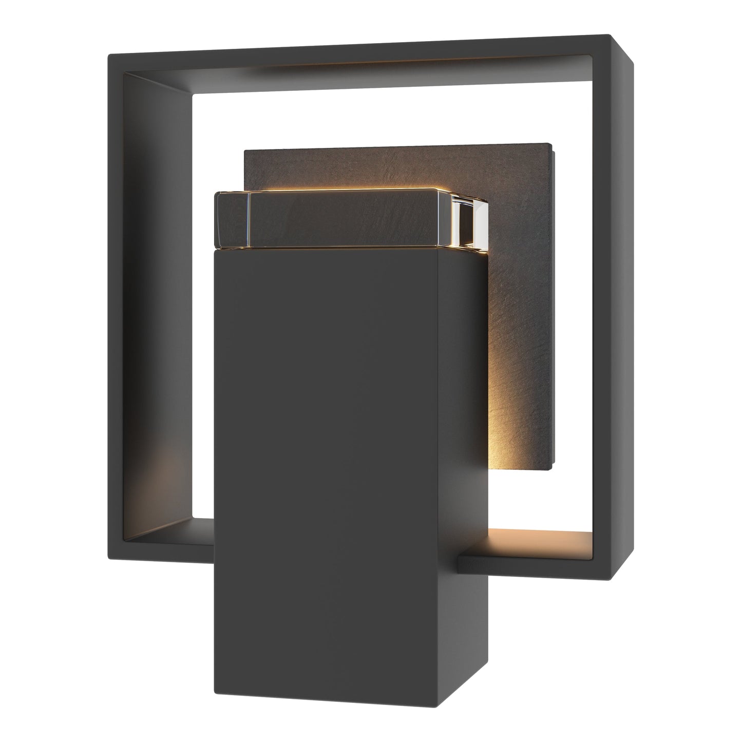 Shadow Box Small w/Slate Outdoor Sconce