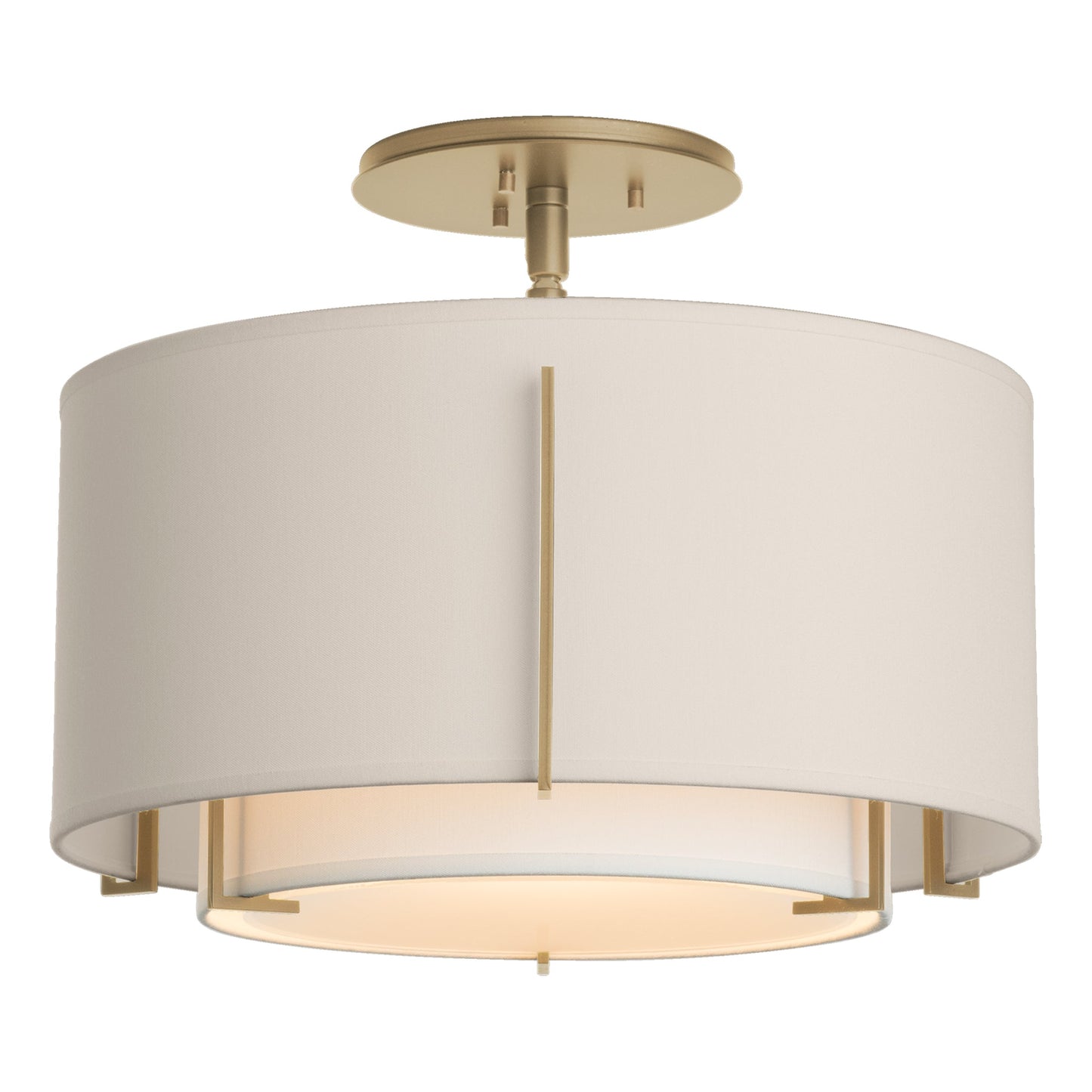 Exos Small Double Shade Semi-Flush