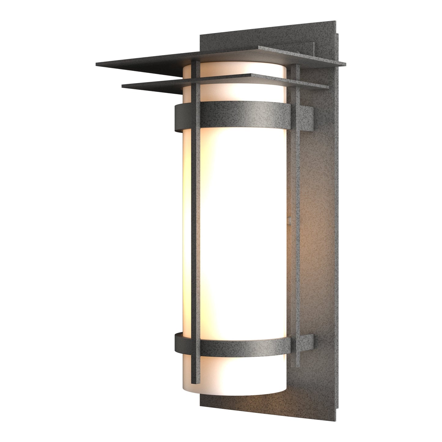 Banded with Top Plate Outdoor Sconce
