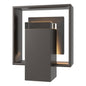 Shadow Box Small w/Slate Outdoor Sconce