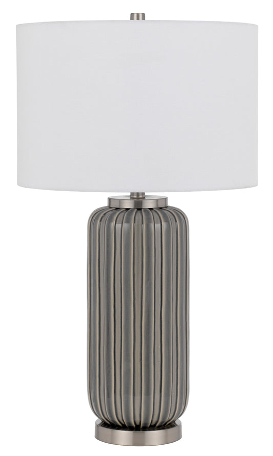 Rodano Ceramic Table Lamp With Hardback Drum Shade
