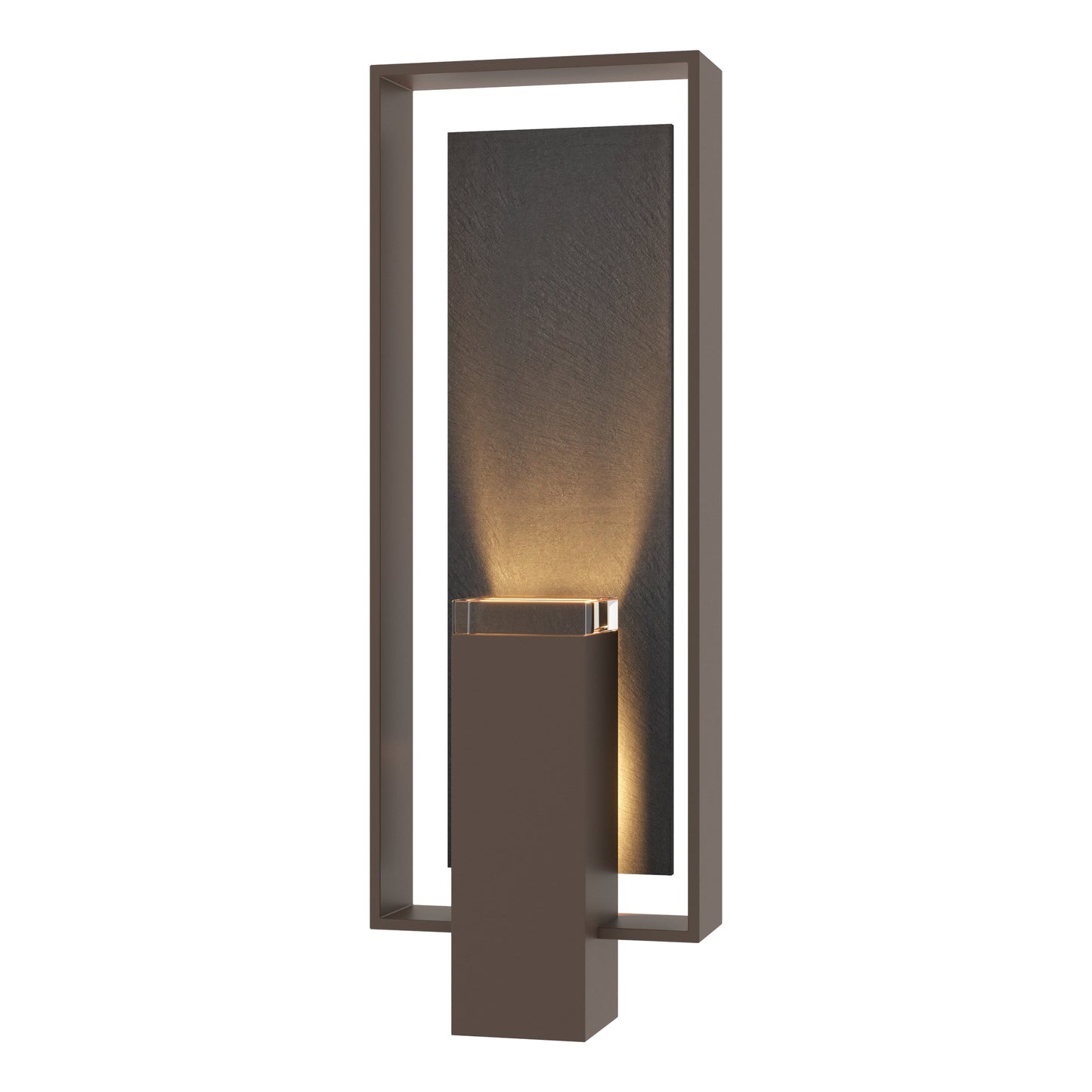 Shadow Box Large w/Slate Outdoor Sconce