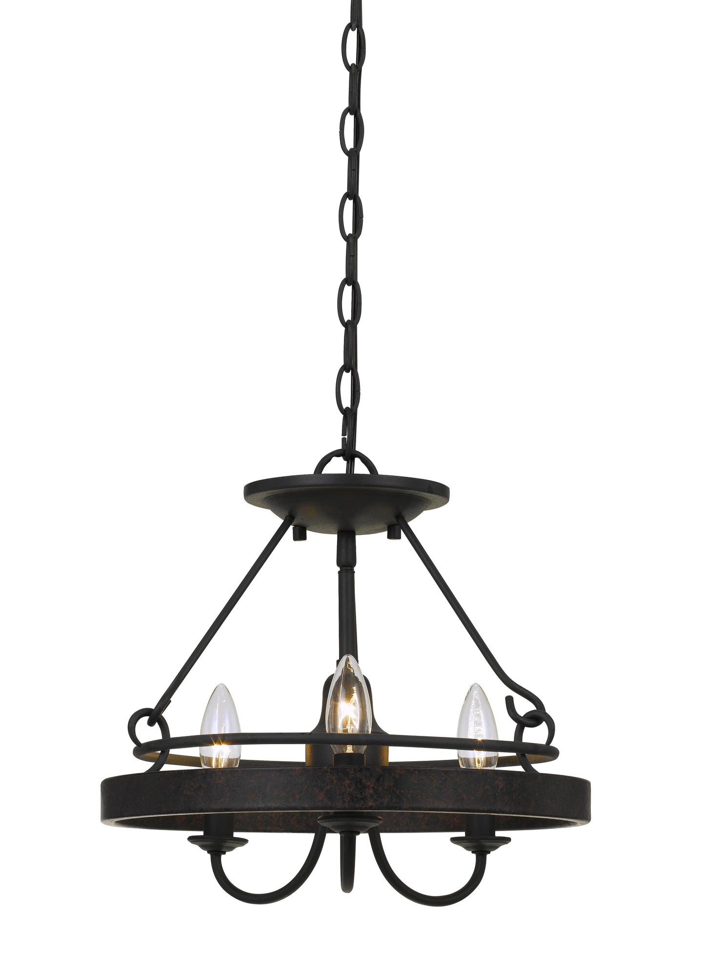 60W X 3 Helena Metal 2 In 1 Pendant/Semi Flush Mount Fixture
