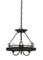 60W X 3 Helena Metal 2 In 1 Pendant/Semi Flush Mount Fixture