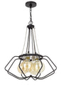 60W X 4 Ladue Metal Chandelier (Edison Bulbs Shown Are Included)