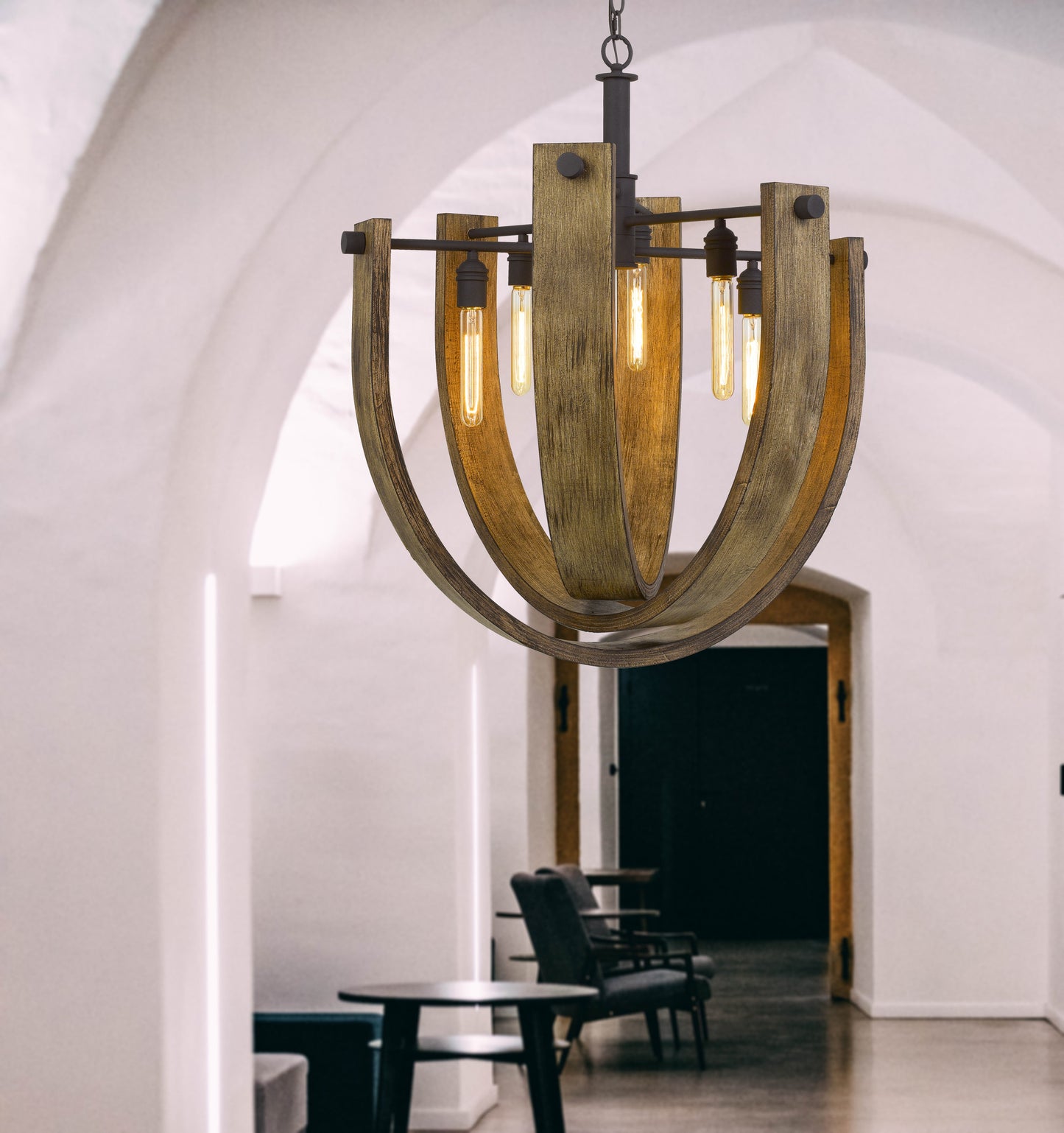 The Modern Woodland 6 Light Pendant