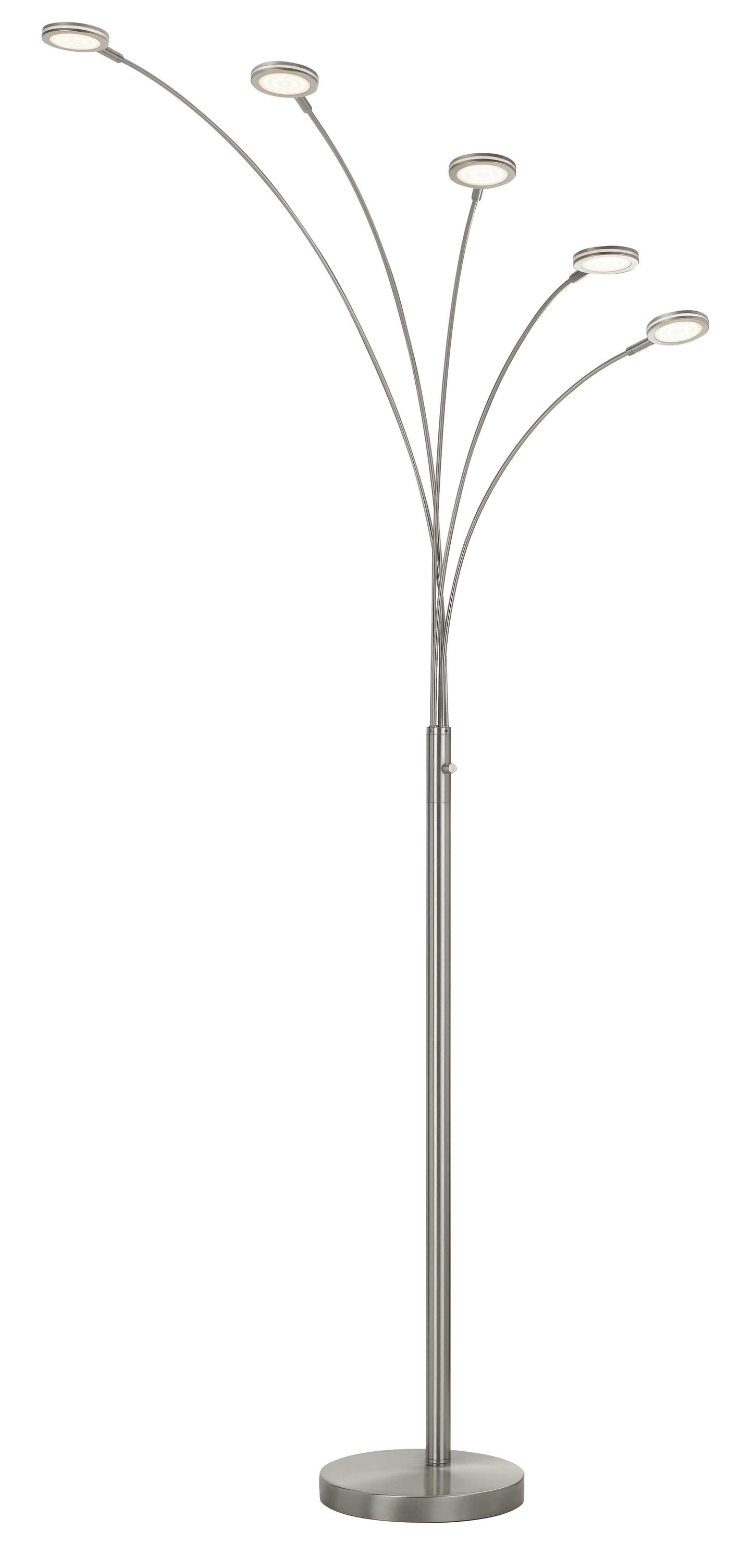 Cremona Integrated Led Metal Arc Floor Lamp