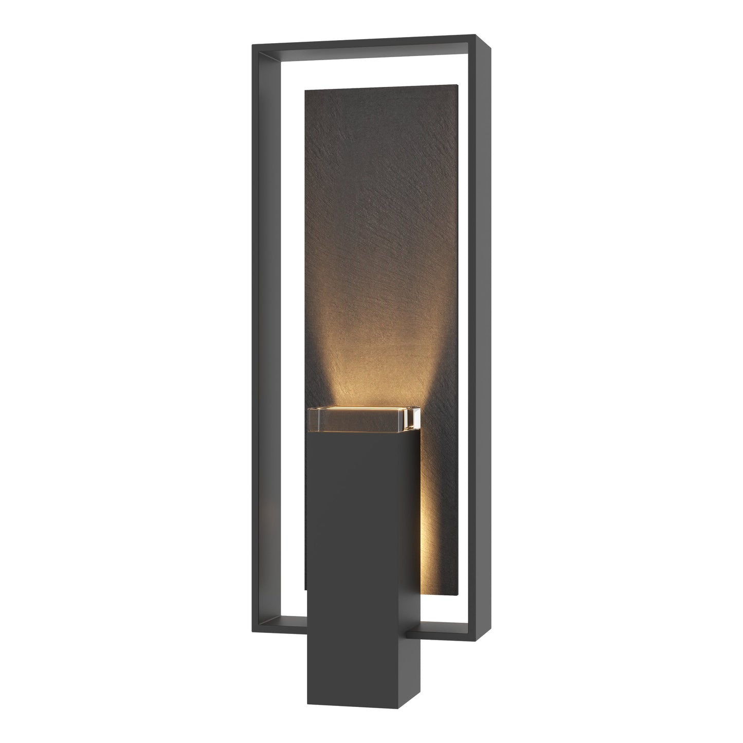 Shadow Box Large w/Slate Outdoor Sconce