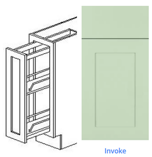 Luxury Frameless Cabinet 9 in. base spice-rack cabinet
