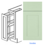 Luxury Frameless Cabinet 9 in. base spice-rack cabinet
