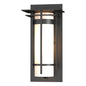 Banded with Top Plate Small Outdoor Sconce
