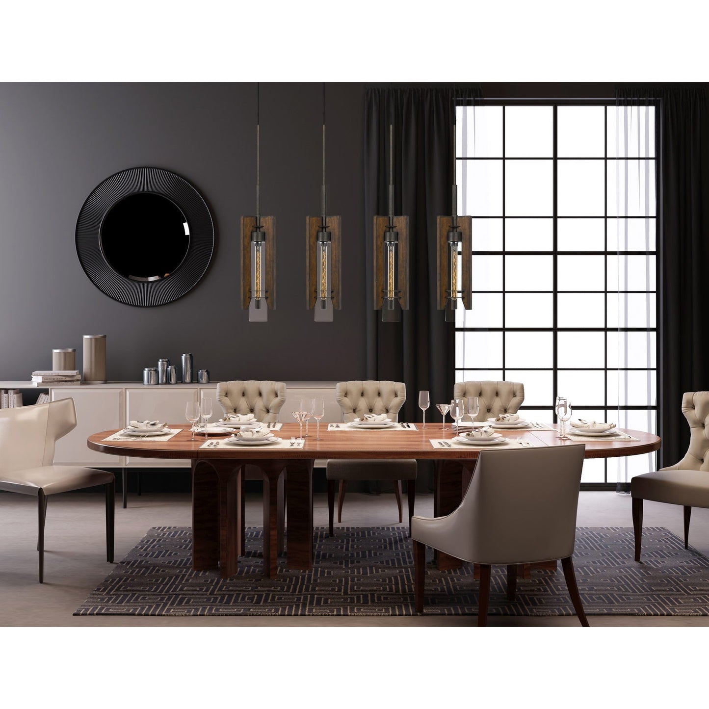 The Rosemary 4 Light Pendant