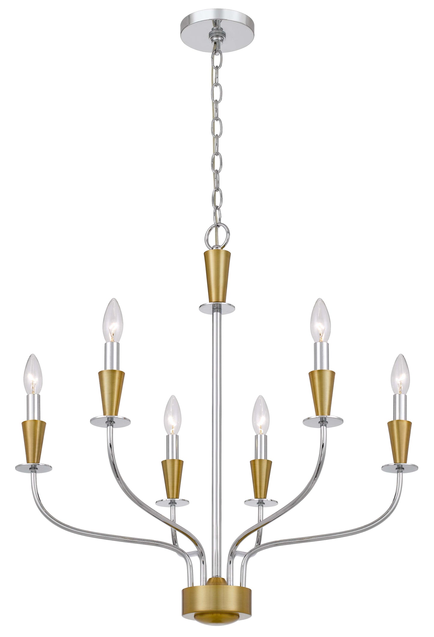 60W X 4 Weston Metal Chandelier
