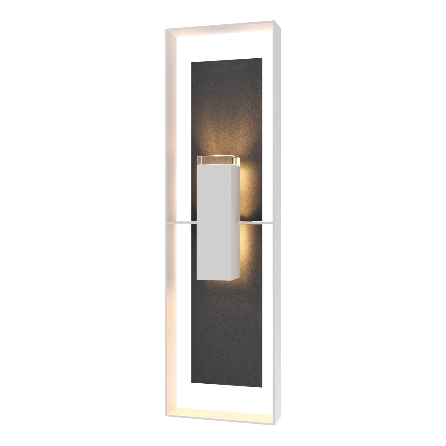 Shadow Box Extra Tall w/Slate Outdoor Sconce