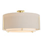 Exos Large Double Shade Semi-Flush