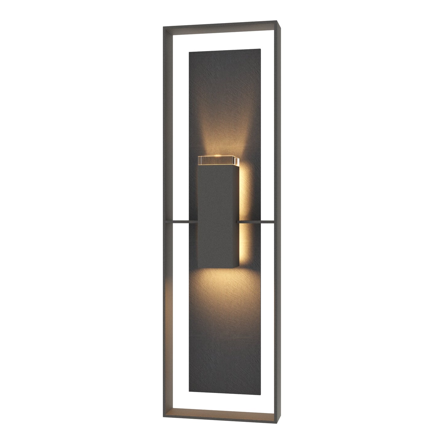 Shadow Box Tall w/Slate Outdoor Sconce