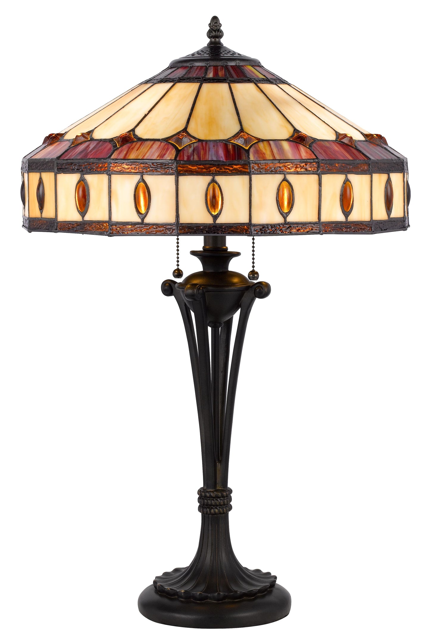 60W X 2 Tiffany Table Lamp