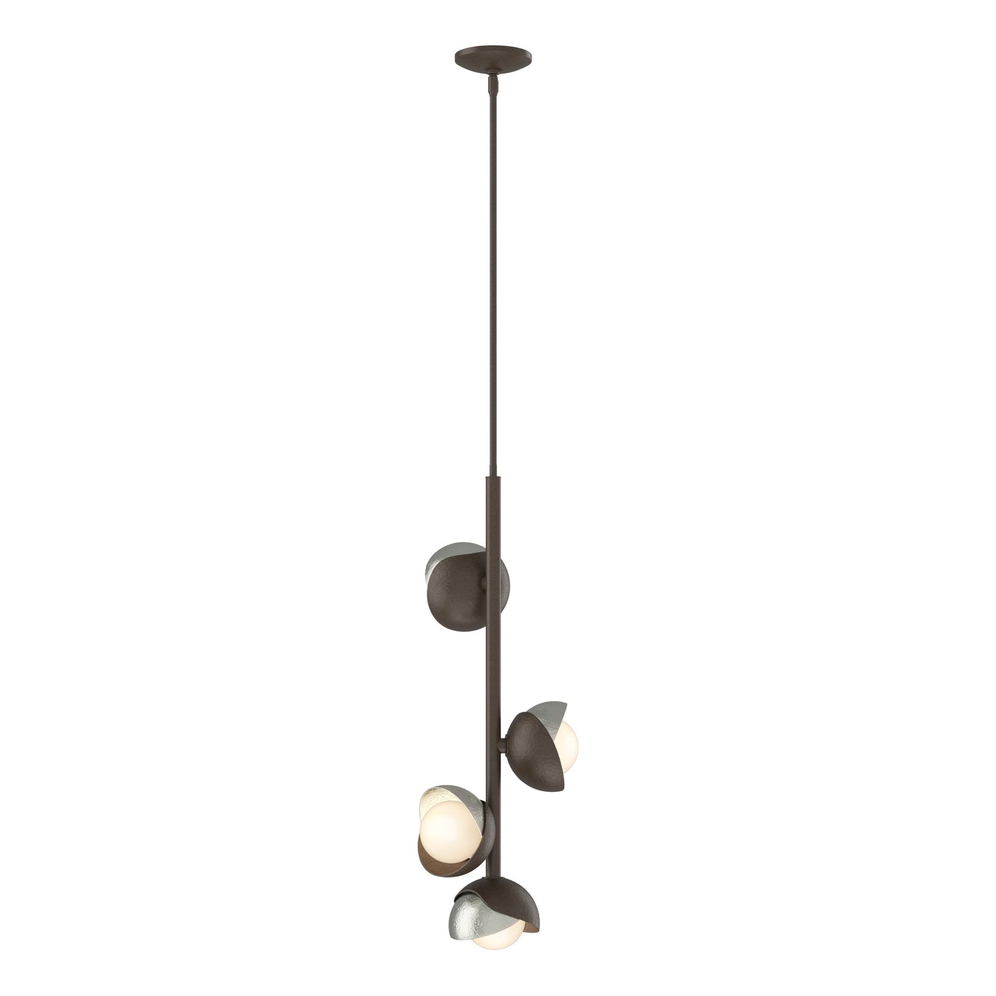 Brooklyn 4-Light Double Shade Vertical Pendant