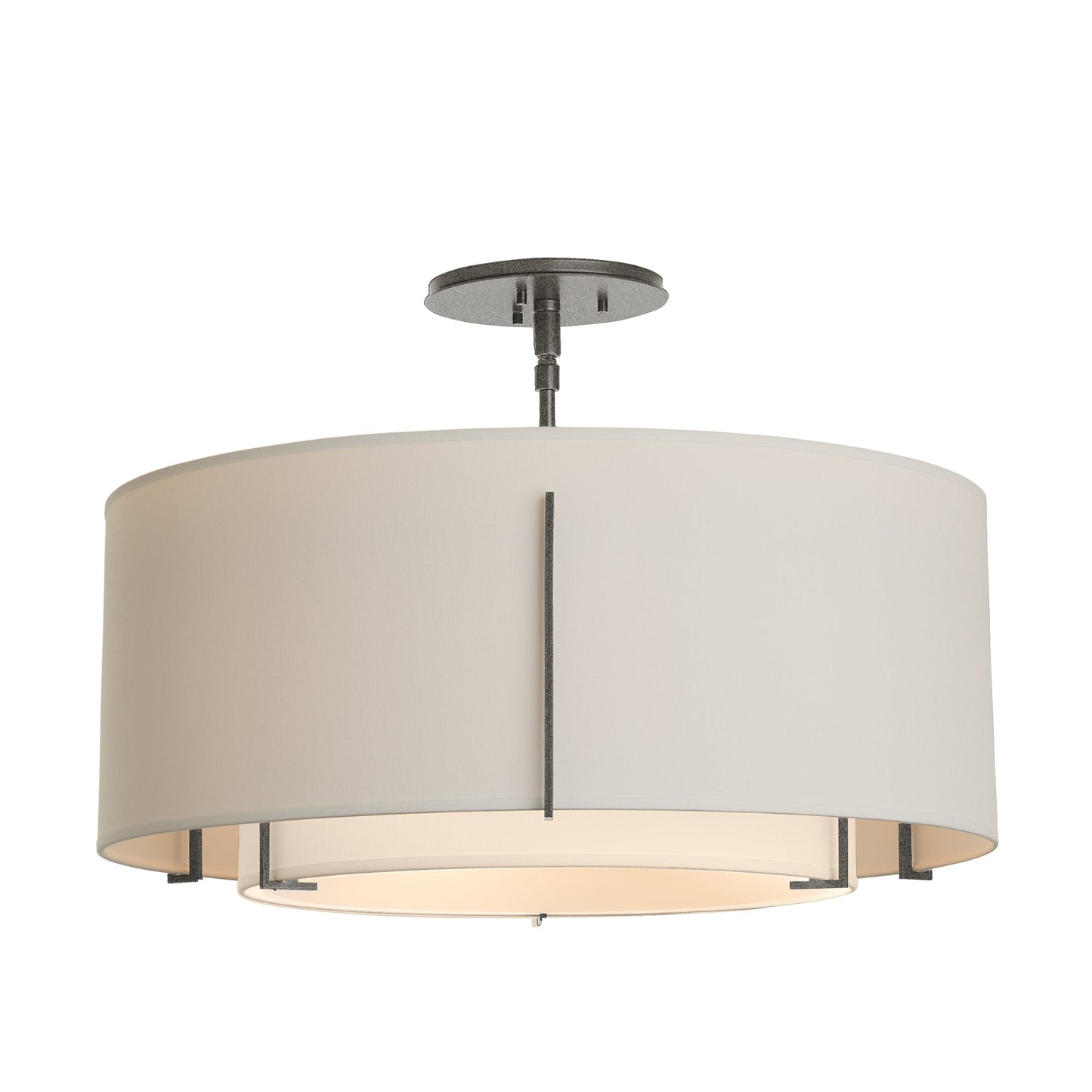 Exos Double Shade Semi-Flush