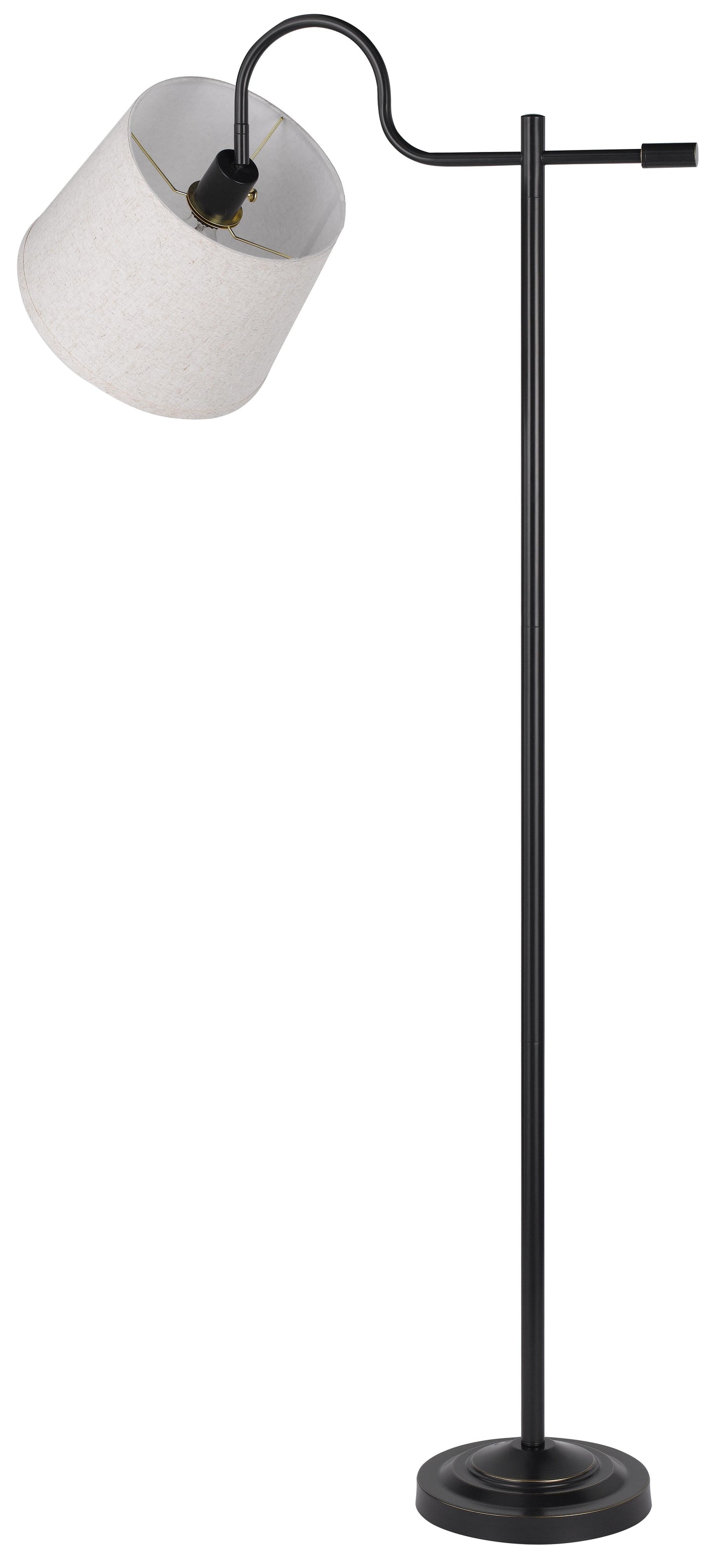 60W Rexburg Metal Downbridge Floor Lamp With Adjustable Shade