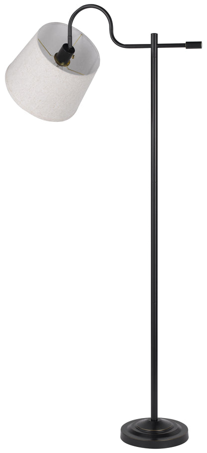 60W Rexburg Metal Downbridge Floor Lamp With Adjustable Shade