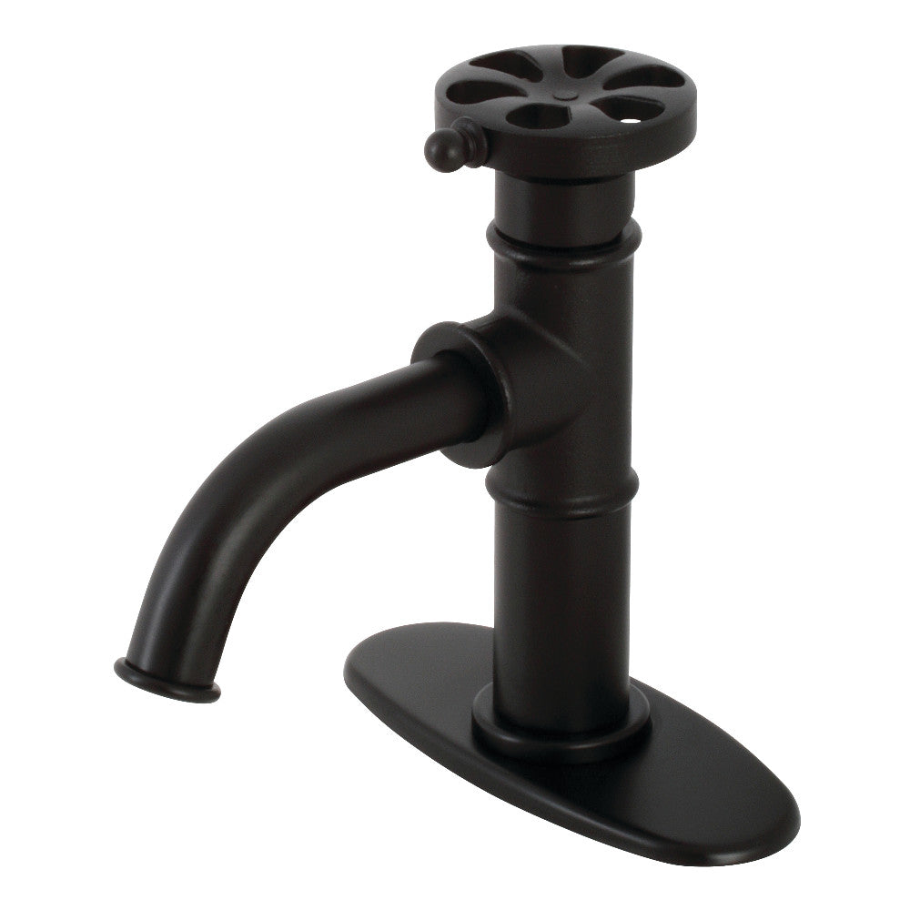 Belknap Single-Hole Bathroom Faucet in Matte Black