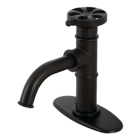 Belknap Single-Hole Bathroom Faucet in Matte Black
