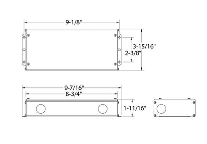 96W 24V Dimmable hardwired driver, two outputs