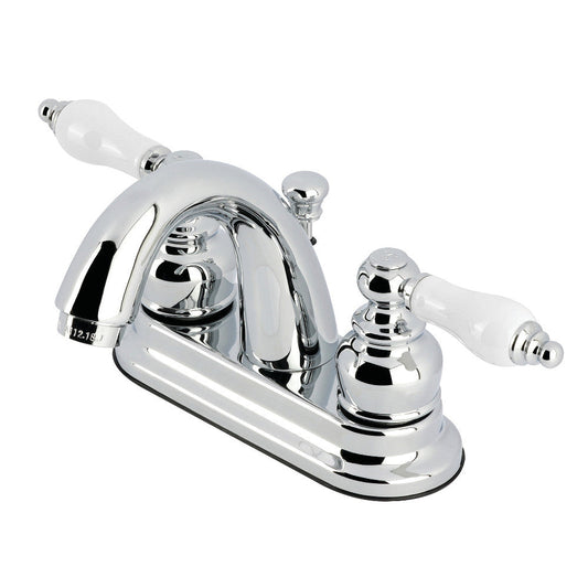Restoration 4 Inch Centerset Bathroom Faucet in Polished Chrome