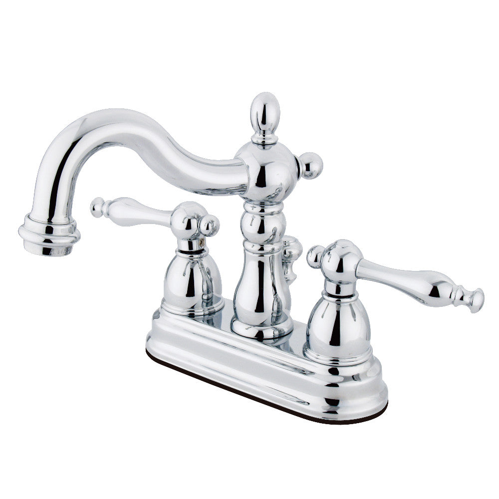 Heritage 4 Inch Centerset Bathroom Faucet in Polished Chrome