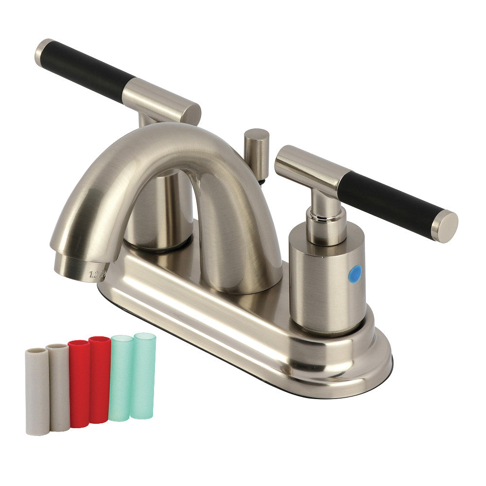 Kaiser 4 Inch Centerset Bathroom Faucet in Brushed Nickel