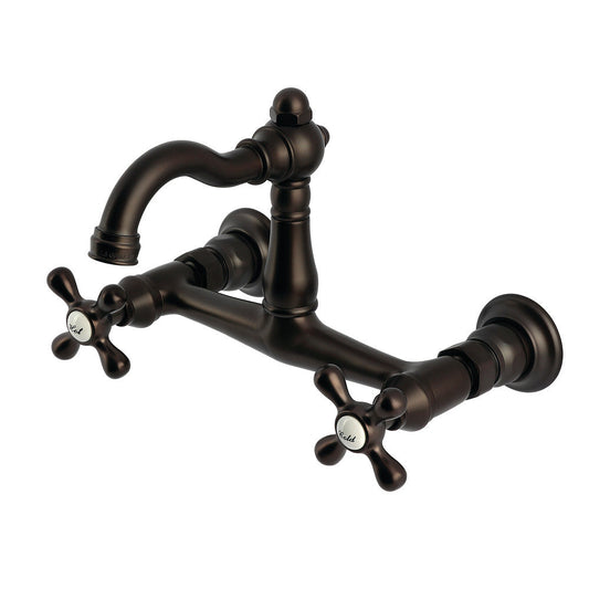 Vintage Wall Mount Kitchen Faucet in Oil Rubbed Bronze