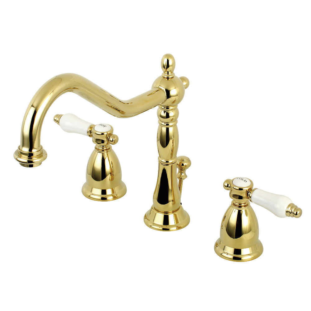 Bel-Air Widespread Bathroom Faucet in Polished Brass