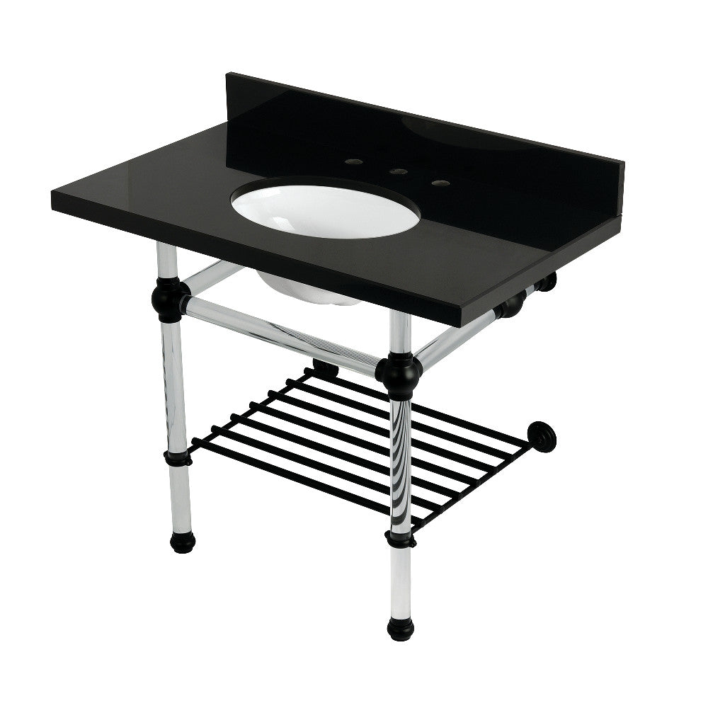 Templeton 36 Inch Console Sink in Black