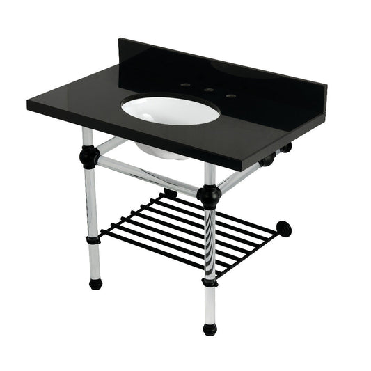 Templeton 36 Inch Console Sink in Black