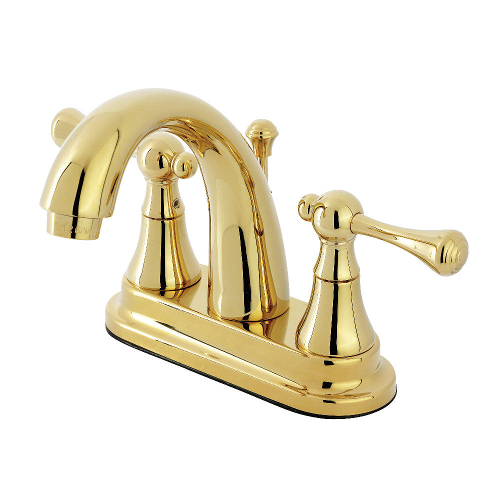 English Vintage 4 Inch Centerset Bathroom Faucet in Polished Brass